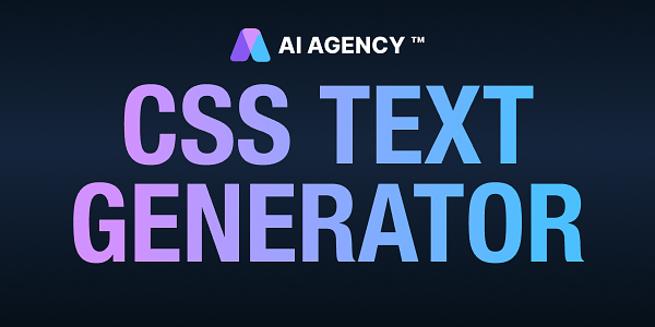 CSS Gradient Text Generator